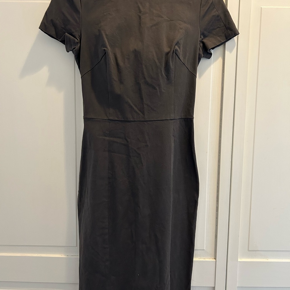 Banana Republic Charcoal Grey Pencil Dress